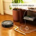 iRobot Roomba Combo j5 robot vacuum identifying a high dirt area with Dirt Detect Technology