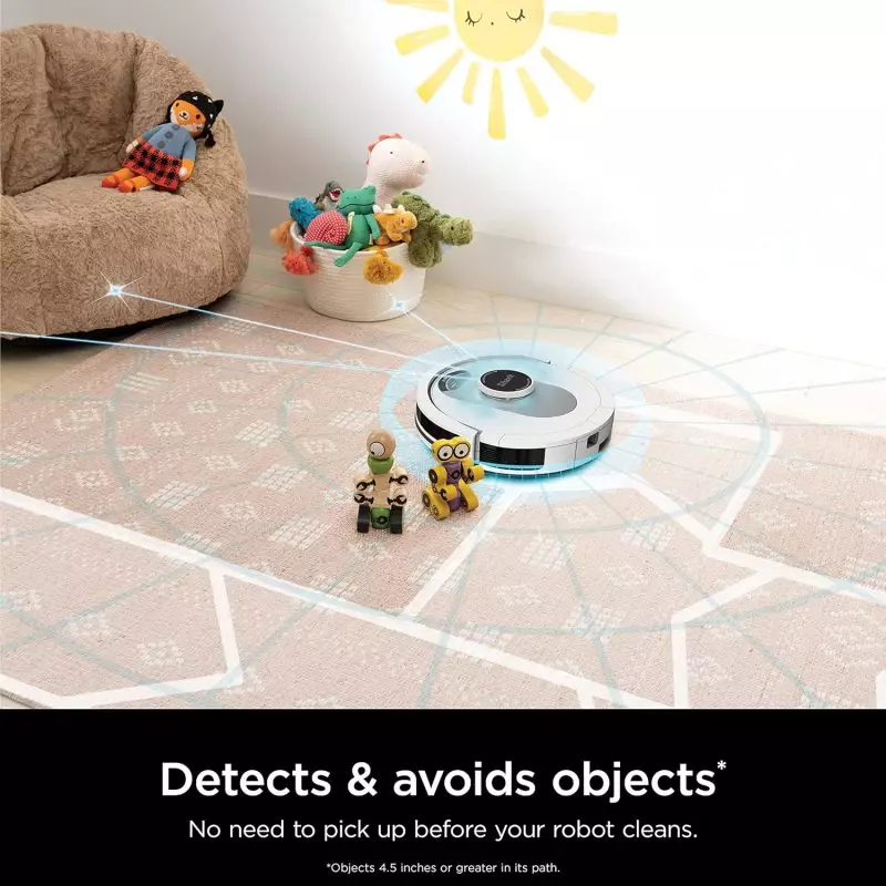 Voice-controlled Shark AI Robot Vacuum compatible with Amazon Alexa and Google Assistant