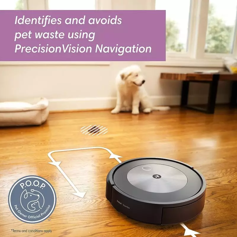 Powerful 3-Stage Cleaning System of Roomba j6+ with 10x suction power