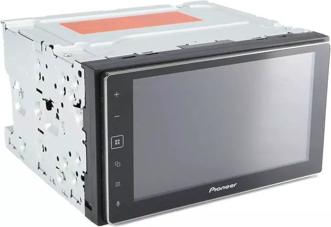 Pioneer double din pioneer head unit featuring dedicated Spotify app control and smartphone connectivity