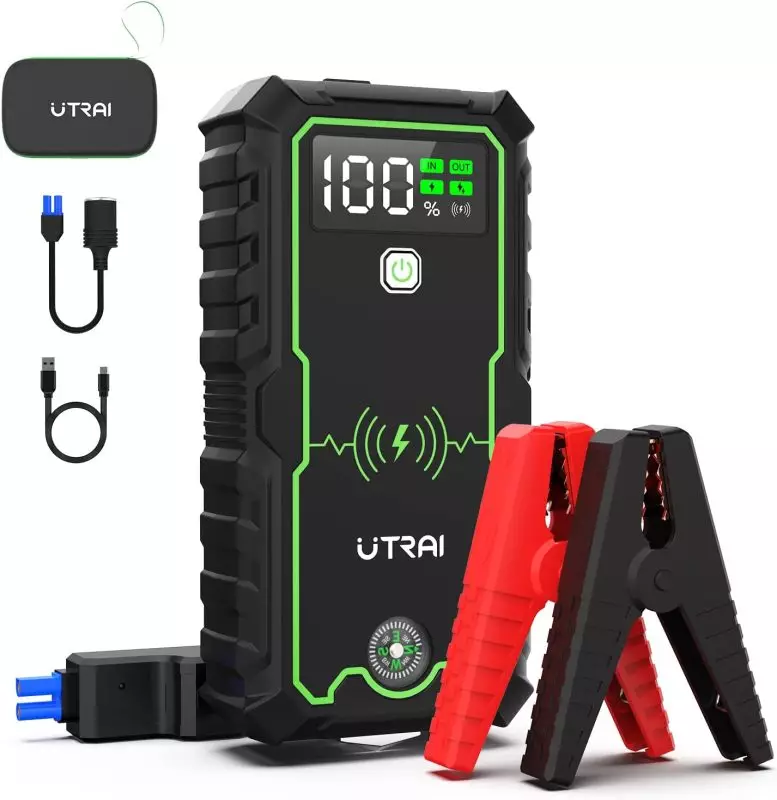 UTRAI 3600A Jump Starter Powerful UTRAI 3600A Peak Jump Starter for All Gas and 8.5L Diesel Engines