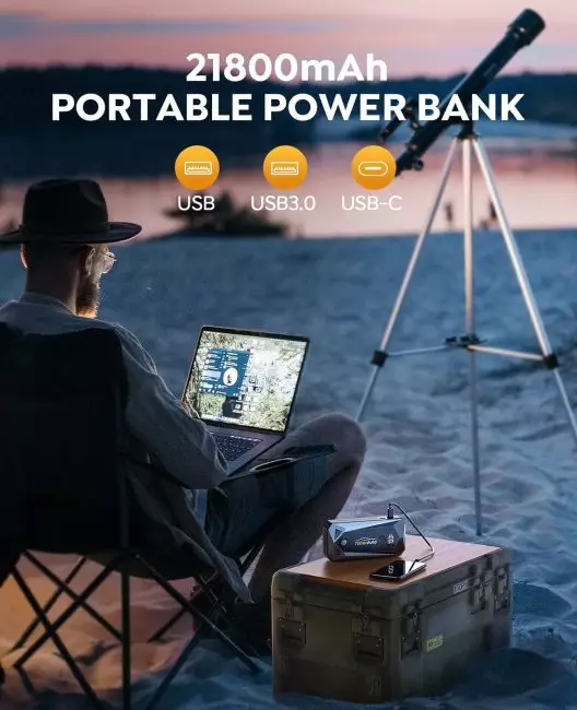Compact and Lightweight YaberAuto Jump Starter for On-the-Go Battery Boost