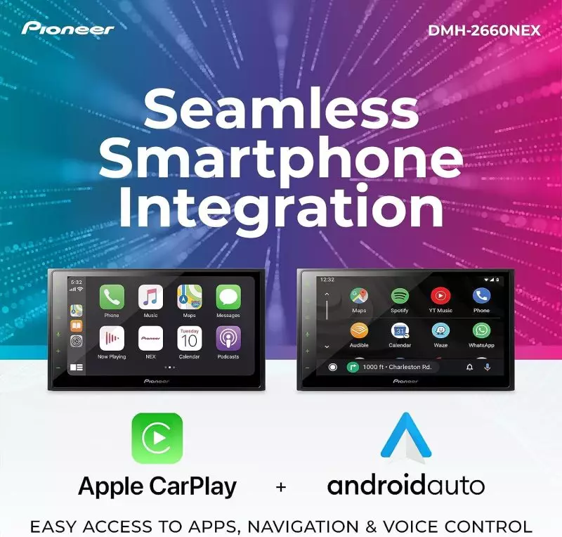 Pioneer DMH-2660NEX Radio with Bluetooth for Streaming and Calls