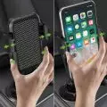 EOCAHO car phone holder with a weighted base and three extensions to fit snugly in various cup holder sizes without flying out
