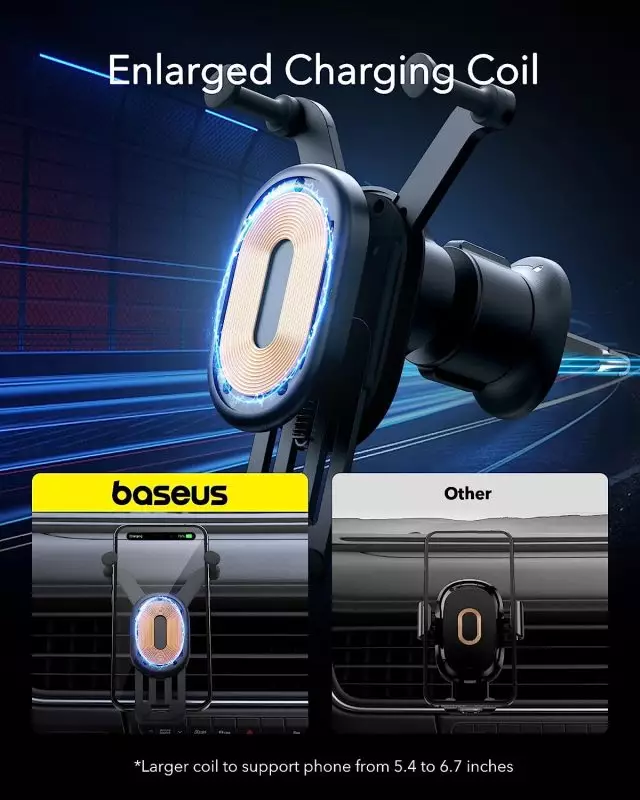 Air Vent Clip with Hook on Baseus Car Charger Ensuring Stability and Preventing Loosening