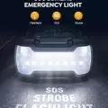 Smart LCD screen on the YaberAuto car battery jump starter displaying status