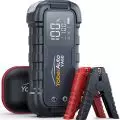 YaberAuto Jump Starter 6000A powering up a completely dead car battery
