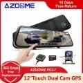AZDOME Видеорегистратор Android, 4G, 12 дюймовый сенсорный экран, WiFi