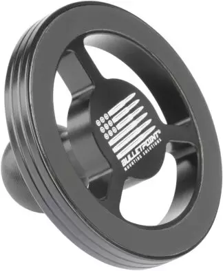 Bulletpoint Mounting Solutions magnetic phone holder attached to a vehicle dashboard