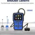 Udiag CR800 OBDII Code Reader featuring a 20-inch connection cable and multiple function icons on display