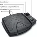 Durable Foot Controller for Minn Kota Riptide PowerDrive 70 Trolling Motor with Speed Control and Directional Functions