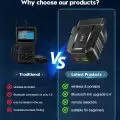 Comparison image showing features of traditional and latest OBDII diagnostic tools