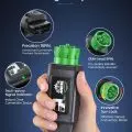 Ancel OBD2 scanner with 16PIN and 9PIN connectors featuring tech-savvy signal indicator and innovative turn lock