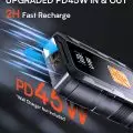 Power bank featuring an UPGRADED 45W Power Delivery for IN & OUT and a 2H Fast Recharge capability
