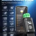 HD100PRO Scanner alongside a smartphone displaying the app interface, ideal for professional vehicle diagnostics and repairs