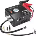 JF EGWO 3000 Portable Jump Starter fully charged with built-in air compressor,   lighting and jump cables