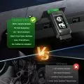 ANCEL HD100 PRO connected to a vehicle's OBD port showcasing easy,   cable-free diagnostics with a clear advantage over traditional tools.