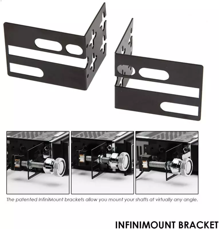 Infinimount Adjustable Metal Brackets for Mechanism Mounting Infinimount Bracket with adjustable metal design for precise mechanism mounting