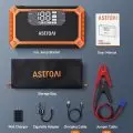 AstroAI Car Jump Starter with Accessories including User Manual,   Storage Bag,   Wall Charger,   Cigarette Adapter,   and Cables