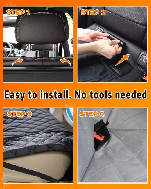 Step-by-step guide to installing a car seat cover with no tools required