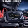 TREKURE Jump Starter Beta07 with 6000A peak current,   compatible with all gas engines and up to 12.0L diesel,   featuring manual override and battery percentage display